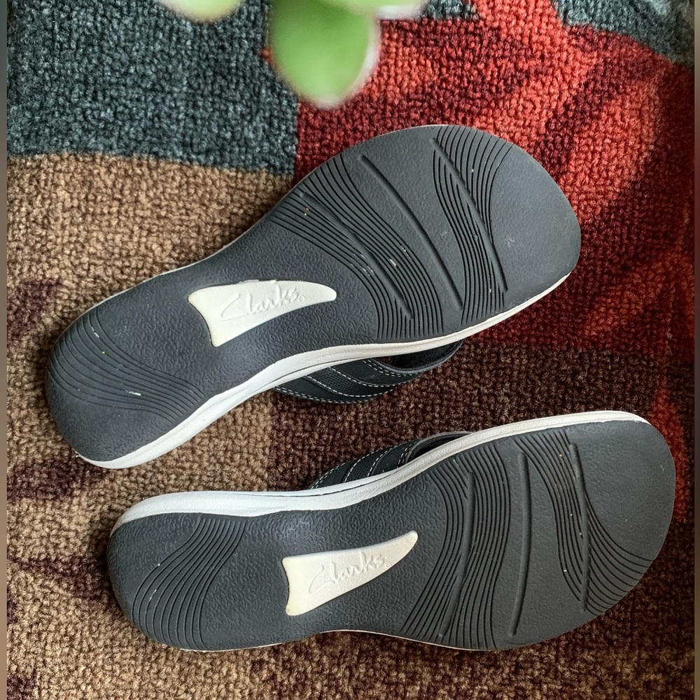 Sz8 Clark’s Collection Black Comfort Sandals - Picture 5 of 16